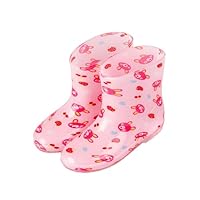 Hixingo Waterproof Lightweight Toddler Rain Boots for Little Kids Unisex Girls Boys Easy on Handle Non-Slip Children Wellies Rainboots Outdoors for Spring Summer, School