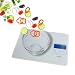 AZEUS Food Scale with USB Rechargeable, Digital Kitchen Scale with 6 Units, Weight Grams and Oz, High Precision to 0.04 oz and 11lbs Capacity, Weight Range from 3g-500g,Tare function