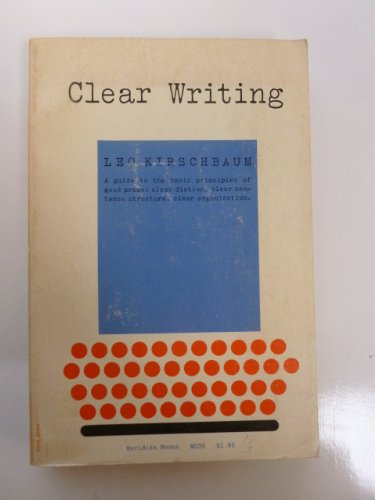 Clear Writing B0016LULEC Book Cover