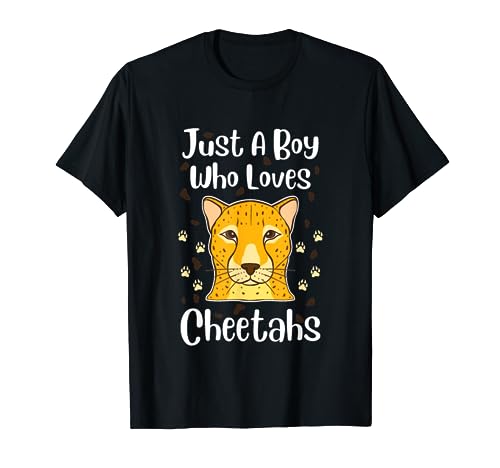 Nur ein Junge, der Geparden liebt - Cheetah T-Shirt