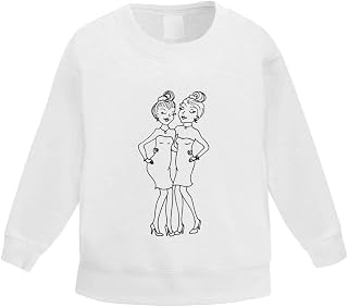 Azeeda 'Dressed Up Ladies' Kid's Sweatshirt/Jumper (3-4 Years) (KW00104209)