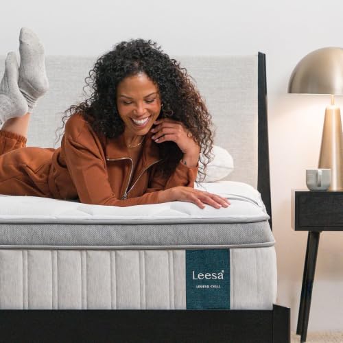 Leesa Legend Chill 13.5' Hybrid Mattress, Queen, Organic Cotton...