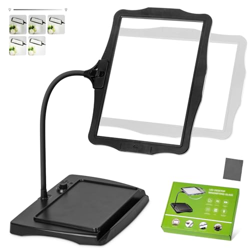 10X Rechargeable Full Page Magnifier for Reading, NUEYiO 10.6 *