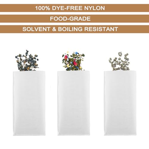 37 Micron Food Grade Nylon Tea Filter Bags 2.5"x4.5" for Pressable Rosin - 40 Pack for Filtering Tea - Image 6