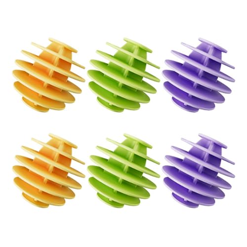 Tumble Dryer Balls 6 Pc Laundry Balls for Tumble Dryer Reusable Tumble Dryer Tumble Dryer Ball Silicone Laundry Balls Clothes Will Come Out Soft Fluffy Fewer Wrinkles and Less Static Cling