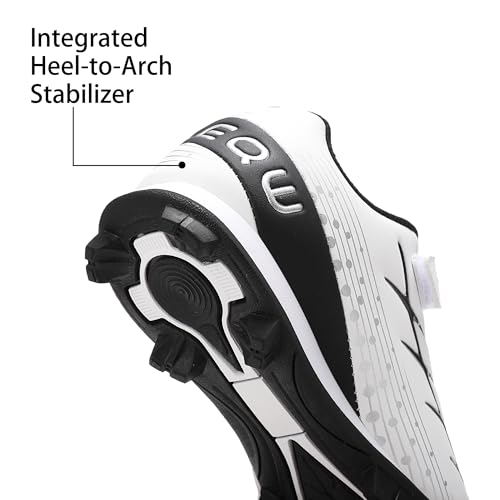 EQW Kids Baseball Cleats for Boys & Girls Softball Cleats | Comfortable, Non-Slip, Durable | Little Kid to Youth4