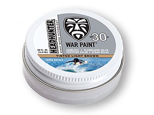 Headhunter 30+ SPF Tinted Light Brown Warpaint Sunblock .50 fl.oz/12.8ml