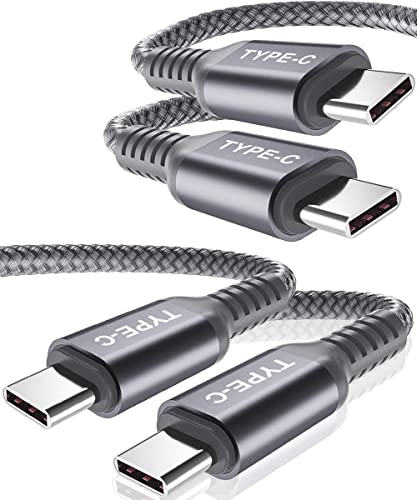 Basesailor USB C to Type C 100W Cable 10ft/2Pack,Power Delivery Fast Charging PD Charger Cord Compatible for iphone 15 Max,MacBook,iPad Pro Air 4 5 5th Mini 6 6th Generation,Samsung Galaxy S23 S22 S21