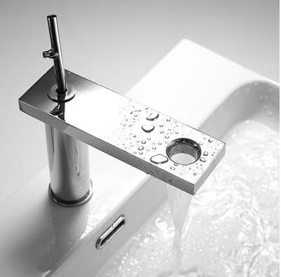 Robinet évier salle de bains mitigeur eau froide chaude mélangeur pont monté noir chrome