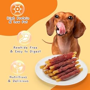 Jungle-Calling-Duck-Wrapped-Cod-Sticks-Dog-Treats-Rawhide-Free-Training-Rewards-Snacks-for-Dogs-Natural-Chewy-Sticks-Treats-106oz - Cucciolini Doodles   Jungle-Calling-Duck-Wrapped-Cod-Sticks-Dog-Treats-Rawhide-Free-Training-Rewards-Snacks-for-Dogs-Natural-Chewy-Sticks-Treats-106oz