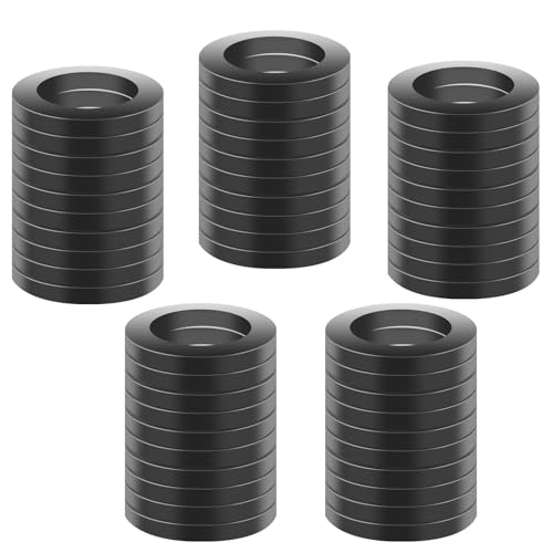50 Stück Gummischlauchringe, 1 1/4 Zoll Dichtungsringe für Wasserhahn, Dicke 3mm O-Ring, Duschschlauch Unterlegscheibe, Schwarz Dichtungen, 38mm OD, 25mm ID, für Hahnverbinder Schlauch