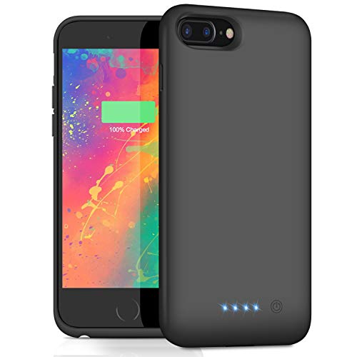 Battery Case for iPhone 8Plus/7Plus/6s Plus/6Plus, [8500mAh] Upgraded Portable Charging Case Rechargeable Battery Pack for iPhone 8Plus/7Plus Charger Case for iPhone 6sPlus/6Plus(5.5 inch) (Black)