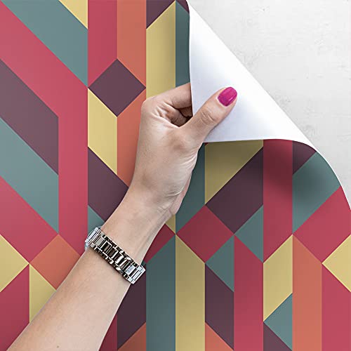 Papiers peints de qualité supérieure Coloray déco murale rouge rétro 250x104