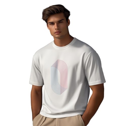 Image of Nobero 100% Cotton T Shirts for Men Stylish | Regular Fit | Graphic Printed T Shirts for Men 180 GSM Combed Cotton | Round Neck Half Sleeve
