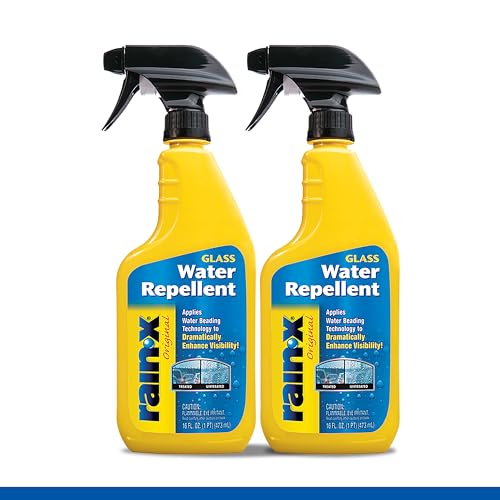 Rain-X 630529 Glass Treatment Trigger, 16 fl oz - Exterior Glass Treatment to Drastically Improve Wet Weather Driving Visibility During All Weather Conditions (Pack of 2) by Rain-X - Used condition - US$15.80