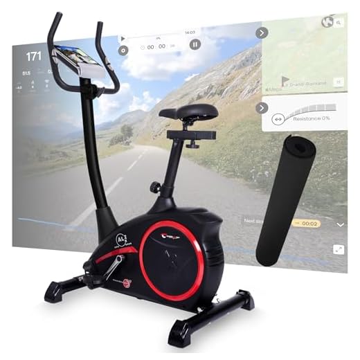 Christopeit Heimtrainer Fahrrad Ergometer AL 2 / AL 2 S, bis 150kg, 24 Widerstandsstufen, 9kg Magnet-Bremssystem, leise, Soft-Touch-Computer (AL 2 S Digital inkl. Bodenschutzmatte)