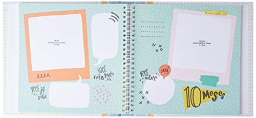 Coloré Álbum Do Bebe Azul Tamanho Único