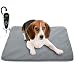 RIOGOO Pet Heating Pad, Upgraded Electric Dog Cat Heating Pad Indoor Waterproof, Auto Power Off 18" x 18" Grey