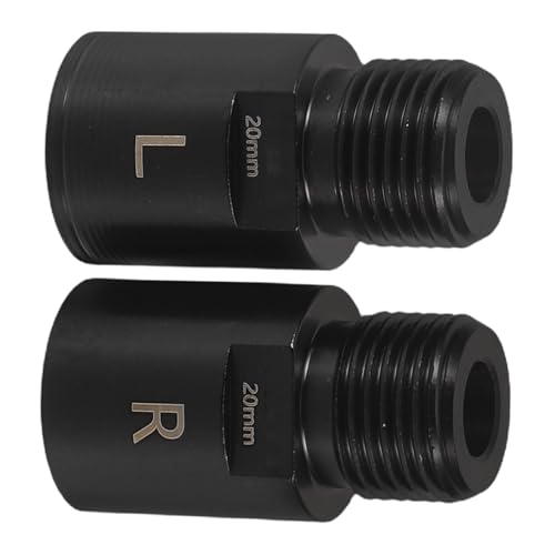 LOORGVEL Rallonges de Pédales Vélo Acier Noir Extendeur pour VTT