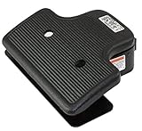 Linemaster 642-S Clipper Wide Treadle Foot Switch, Electrical, Single 7' Pedal, Momentary, Single Stage, No Guard, Black