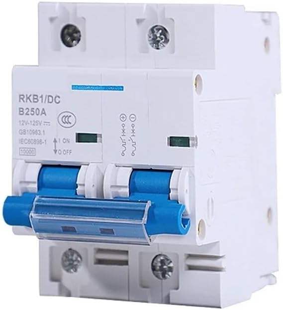 Photovoltaic System DC Circuit Breaker 12~125V 80A 100A 150A 200A 250A Solar RV Yacht Battery Short Circuit Protection Switch(1P,100A)