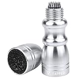 SelfTek Snooker and Pool Cues Tips Bowtie 3 In 1 Tip Tool with Shaper Scuff and a Tips Pick (Silver)