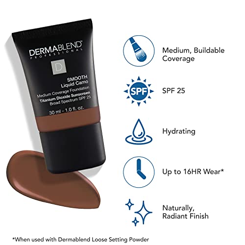 Dermablend Smooth Liquid Foundation With Spf 25, 80N Cinnamon, 1 Fl. Oz. #TOP2