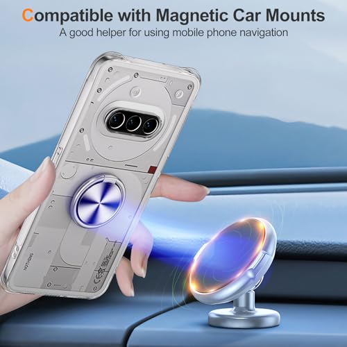 Coque Nothing Phone 3a transparente avec bague rotative antichoc - 6