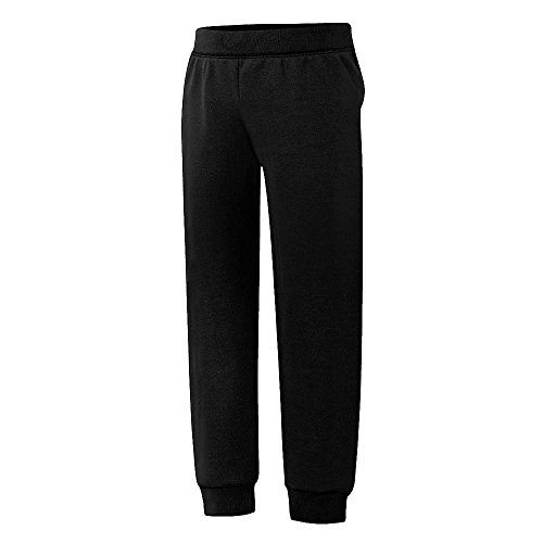 Hanes Big Girls' ComfortSoft EcoSmart Fleece Jogger Pants Black
