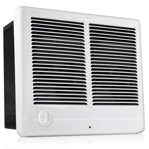 CSTC402TW Twin Electric Wall Heater(Part: 67527) with Thermostat -240/208V, 4000/3000W, 13648/10236 BTU Ideal for Large Rooms & Open Spaces, With High-Temp Safety Protection