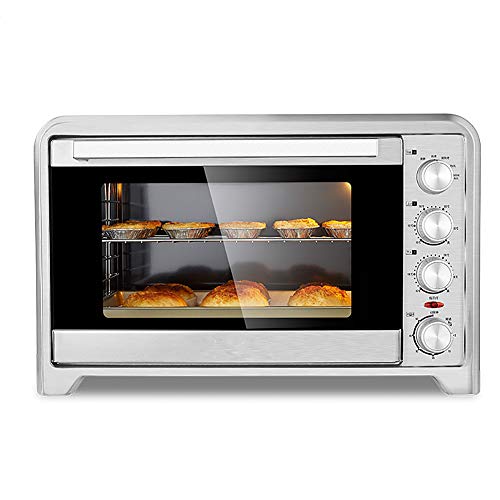 Mini-Ofen 65L Elektrogrill Mit Temperatureinstellung 100-250 ° C Und 60 Minuten Timer, 2200 W Doppelt Verglaster tür-Toaster, Leicht zu Reinigen,