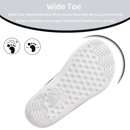 WateLves Toddler Little Kid Wide Barefoot Shoes Boys Girls Minimalist Slip On Sneakers Canvas Walking Shoes Fit Naturally Zero Drop Sole3