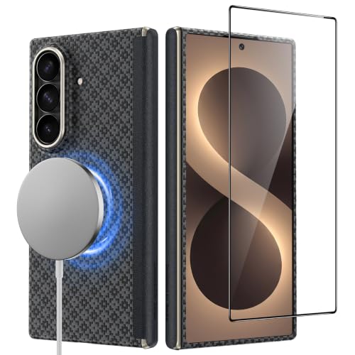 BENKS for Samsung Galaxy Z Fold 8 Ultra Case with Screen Protector, MagSafe Compatible Kevlar Case with Hinge Protection, Magnetic 3-in-1 Slim Protection Set, ArmorGrid Air Grand Combo