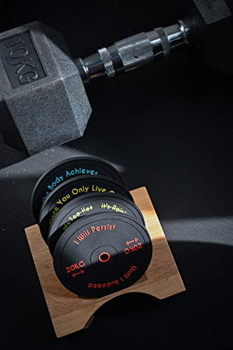 Inspirational Style Weight Plate Coasters (Pack Of 4) - Non Slip Drink Coasters - Best For Fitness, Gym, Weightlifting, Sportsman, Athlete #TOP2