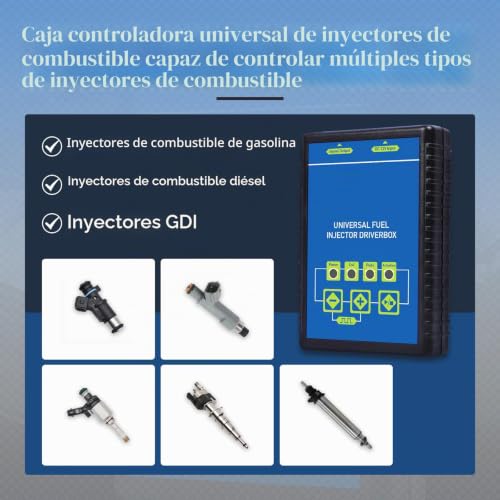 Inyectores obstruidos probador de 12V con 5 pulsos para limpiar motor 6