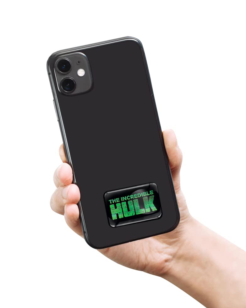 SkinoEu 2 x Aufkleber 3D Gel Silikon Hulk Superhero Marvel Stickers Autoaufkleber Auto Motorrad Fahrrad PC Tablet KS 34