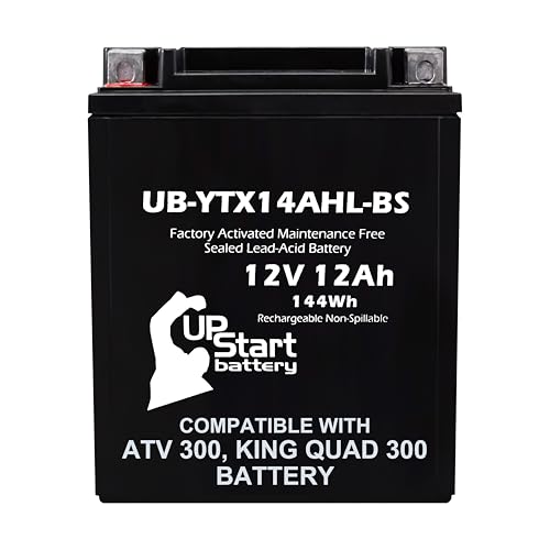 UpStart Battery for Arctic Cat ATV 300 1999 YTX14AHL-BS