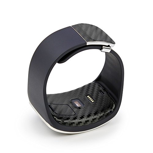 Armorsuit Militaryshield - Samsung Gear S Smartwatch Screen Protector + Black Carbon Fiber Full Body Skin Protector / Front Anti-Bubble Ultra Hd - Extreme Clarity & Touch Responsive Shield With Lifetime Free Replacements - Retail Packaging #TOP5