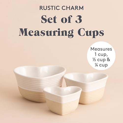 Juego de 3 Vasos Medidores Mason Cash Rustic Charm Stoneware miniatura 2