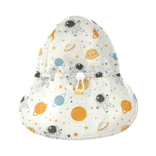 Space Astronauts Planets Baby Beach Hat Toddler Boy Water Hats Toddler Girl UPF 50+ Protection Large Brim Travel Essentials3