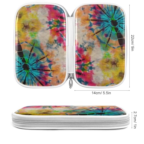 Image of Tie Dye Bohomian Pencil Bag Case Zipper Pencil Holder Organizer Stationary Pen Bag Cosmetic Makeup Bag Pouch Purse for School Office Supplies