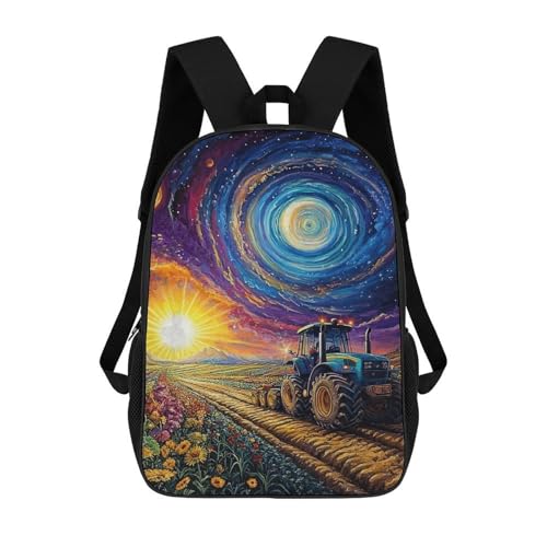 Sac à dos scolaire tracteur cosmique pour les sorties en famille et les cours