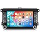 CAMECHO Android Radio für VW Golf 5 Golf 6 Polo Skoda Seat, 7 Zoll Bildschirm Autoradio 2 DIN mit Navi Bluetooth FM RDS+Canbus