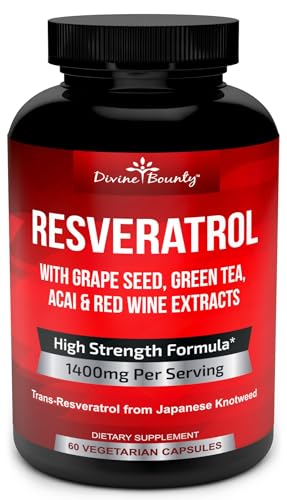 Resveratrol Supplement - 1400mg Extra Strength Formula