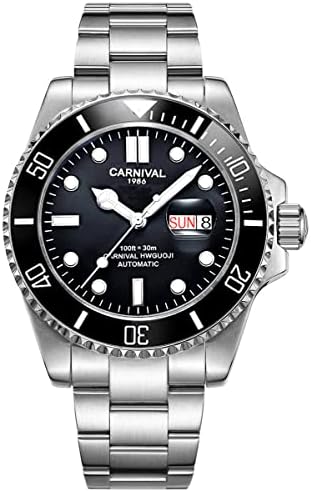 CARNIVAL Erkek Döner Çerçeve Otomatik Makine Paslanmaz Çelik Safir