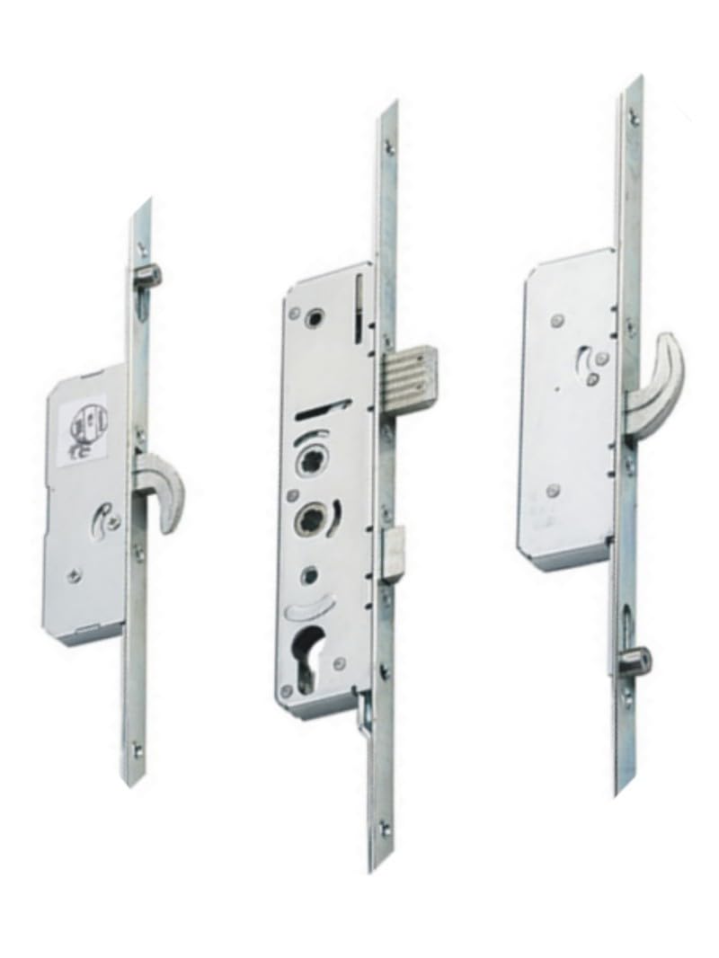 Avantis Silver Door Lock 35Mm Backset 92Pz 62Pz 2 Hook 2 Cam 16Mm Faceplate