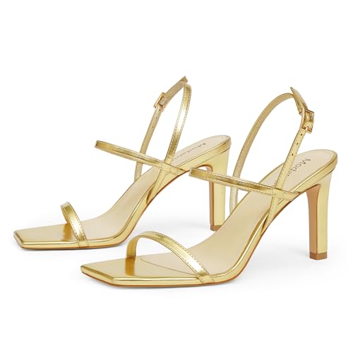 Image of Modatope Womens Sandals Open Toe Strappy Sandals Ankle Strap High Heel Sandals for Women