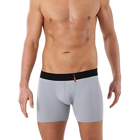 Albert Kreuz Eng anliegende Boxershorts Retropants Slipboxer Retroshorts aus Mikrofaser atmungsaktiv hellgrau 7/XL Cover