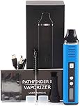 Dry Herb Vape | Pathfinder V2 Dry Herb Vaporizer, Large Ceramic Chamber, 2200mAh Battery, Advanced Temperature Settings, Innovative Yet Function Designed Herbal Vaporizer (Blue)