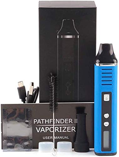 Dry Herb Vape | Pathfinder V2 Dry Herb Vaporizer, Large Ceramic Chamber, 2200mAh Battery, Advanced Temperature Settings, Innovative Yet Function Designed Herbal Vaporizer (Blue)